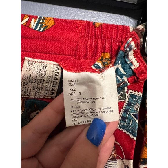 Vintage Woolrich Canadian Pacific Postcard Pattern Pleated Skirt VTG Size 8‎ - Picture 6 of 13